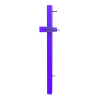 Jesus cross isolated on transparent png