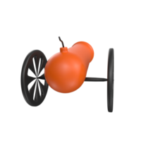 Cannon isolated on transparent png