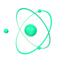 Atom isolated on transparent png