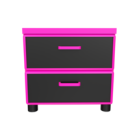 Nightstand isolated on transparent png