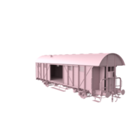 Train vagon isolated on transparent png