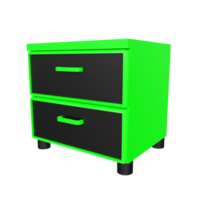 Nightstand isolated on transparent png