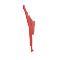 Karate boy isolated on transparent png