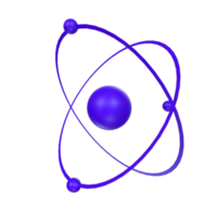 Atom isoliert auf transparent png