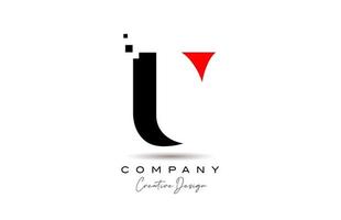 red black U alphabet letter logo icon design with dots. Creative template for business and company vector