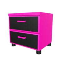 Nightstand isolated on transparent png