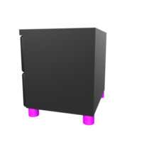 Nightstand isolated on transparent png