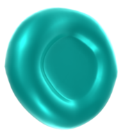 Blood cell isolated on transparent png