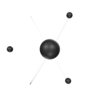 átomo isolado em transparente png