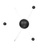 Atom isolated on transparent png