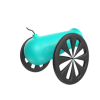 Cannon isolated on transparent png