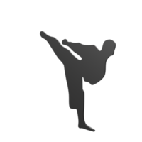 Karate Junge isoliert auf transparent png