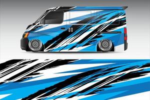 racing car wrap design for vehicle vinyl stickers and automotive company sticker livery vector