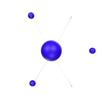 Atom isolated on transparent png