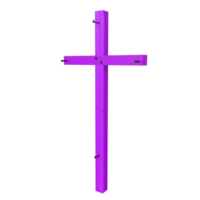 Jesus cross isolated on transparent png