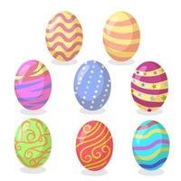contento Pascua de Resurrección ilustración antecedentes colecciones vector eps 10 garabatear dibujos animados de huevo para celebracion de Pascua de Resurrección día.