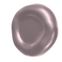 Blood cell isolated on transparent png