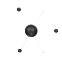 Atom isolated on transparent png