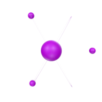 atomo isolato su trasparente png