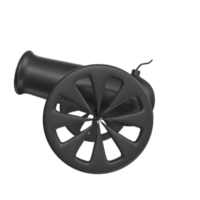 Cannon isolated on transparent png