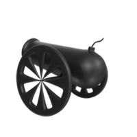 Cannon isolated on transparent png
