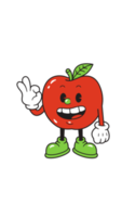 marrant dessin animé Pomme illustration png