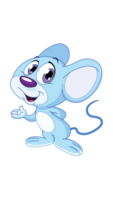 linda azul ratón png