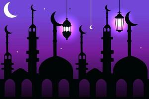 3d banner vector Ramadan Kareem mosque, lantern, element, ornament Ramadan background