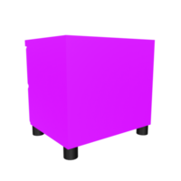 Nightstand isolated on transparent png