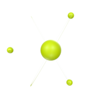 átomo aislado en transparente png