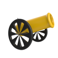 Cannon isolated on transparent png