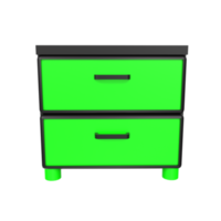 Nightstand isolated on transparent png