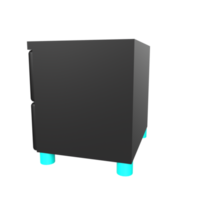 Nightstand isolated on transparent png