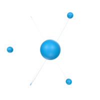 Atom isolated on transparent png