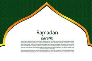 3d banner vector Ramadan Kareem mosque, lantern, element, ornament Ramadan background