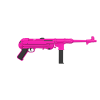 mp40 arma aislado en transparente png