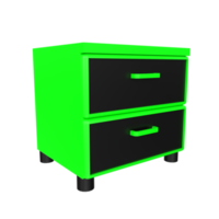 Nightstand isolated on transparent png