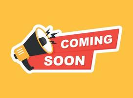 Opening soon poster design isolated black Vector Image