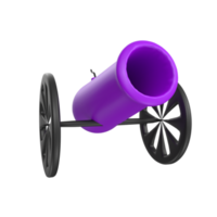 Cannon isolated on transparent png