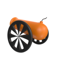 Cannon isolated on transparent png