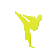 Karate Junge isoliert auf transparent png