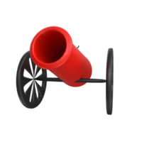 Cannon isolated on transparent png