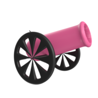 Cannon isolated on transparent png