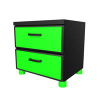 Nightstand isolated on transparent png