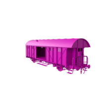 Zug vagon isoliert auf transparent png