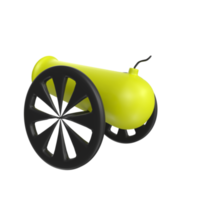 Cannon isolated on transparent png