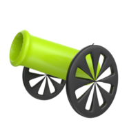 Cannon isolated on transparent png