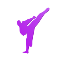 Karate Junge isoliert auf transparent png