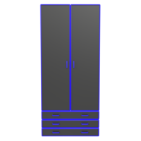 Cupboard isolated on transparent png