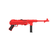 MP40 weapon isolated on transparent png